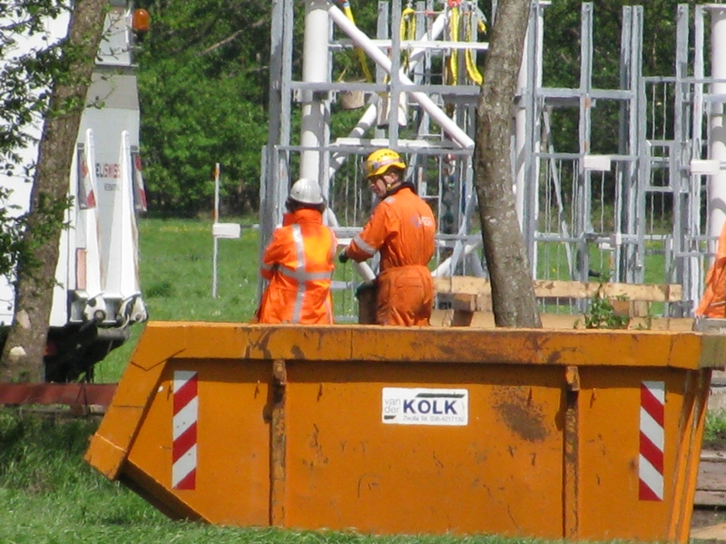 Afvalcontainer van de kolk